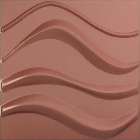 Ekena Millwork 19 5/8in. W x 19 5/8in. H Wave EnduraWall Decorative 3D Wall Panel, Total 32.04 Sq. Ft., 12PK WP20X20WVFCP-CASE-12
